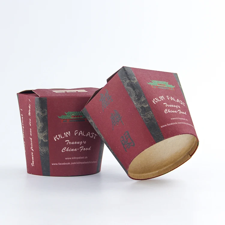 Take Away Brown Kraft Paper White Card Paper Noodle Box Biodegradable Food Paper Box Custom Printed Noodle Boxes