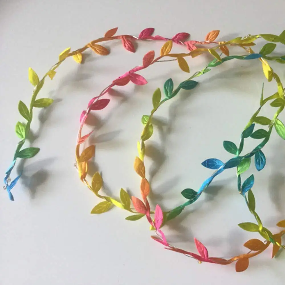 Led Green Leaf  Waterproof USB 5m 50leds  Decoration  Leaves String Night Light