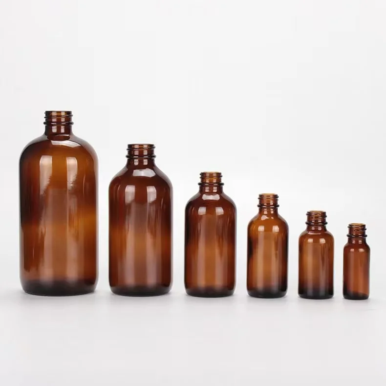 2/4 oz 8oz clear 500 ml boston bottle with metal cap top diffuser 60 amber 16oz 250ml 4oz glass spray bottles 500ml with spray