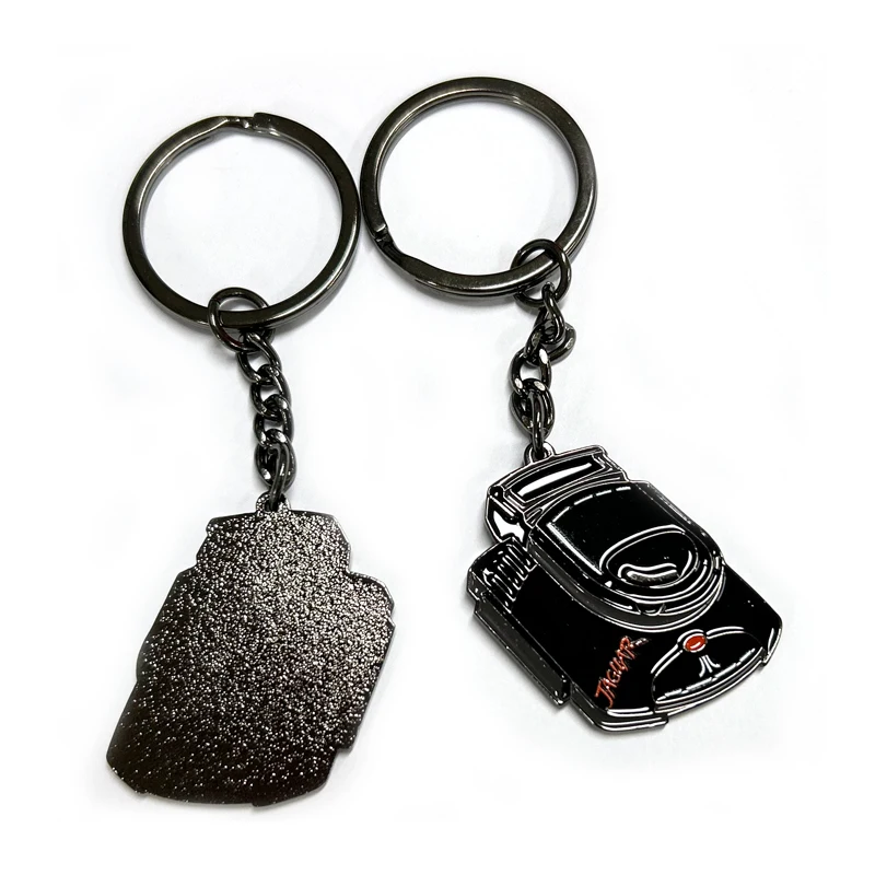 wholesale designer custom personalized 3d metal car parts keychain for employment logo in the form of iron