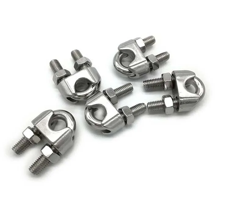 Factory Direct Sale 2mm-30mm Stainless Steel Grips Clamps Hardware Fitting Wire Rope Clips