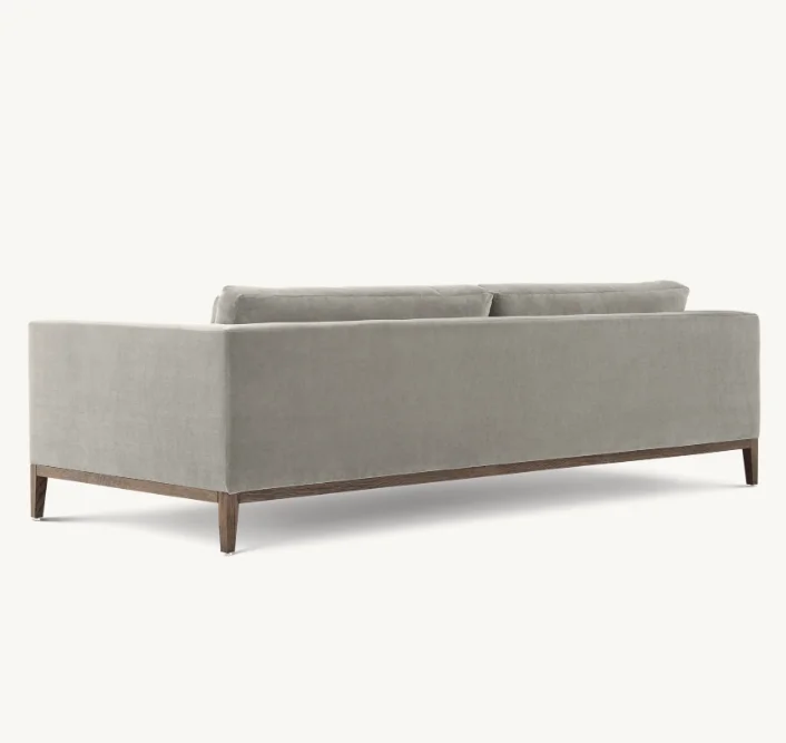 Living Room Furniture Italia Style Fabric Furniture Home Room Sofa Oak Wood Base Sofas