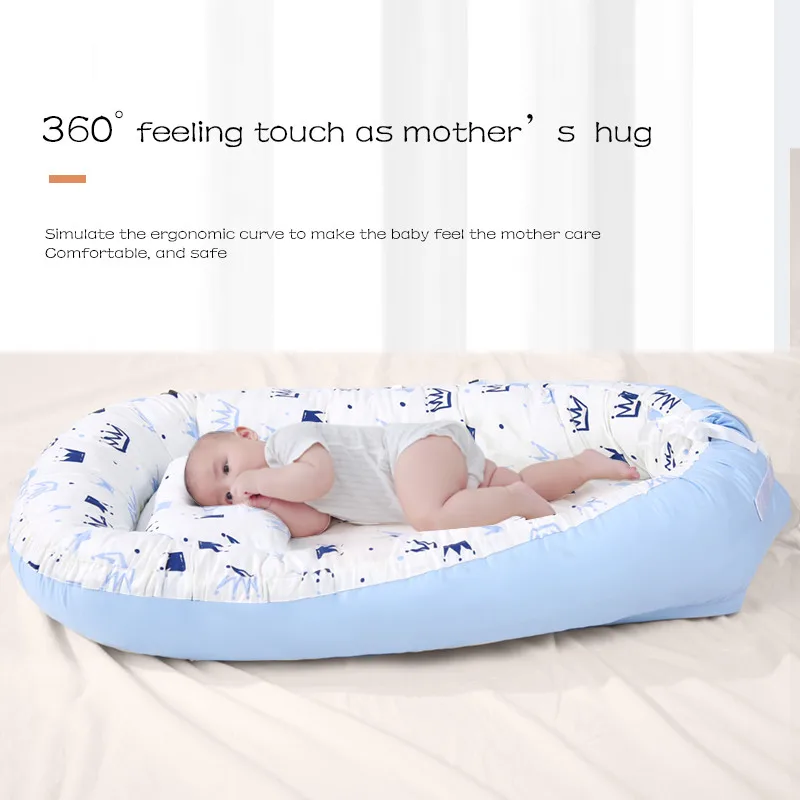CPC ASTM CPSIA Certified Baby Lounger & Baby Nest for Newborn Portable Bassinet Bed Soft Infant Delight Snuggle Nest