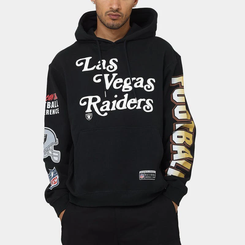 Hoodie manufacturers OEM ODM High Quality  Las Vegas Raiders Puff Print Patch Hoodie for Men