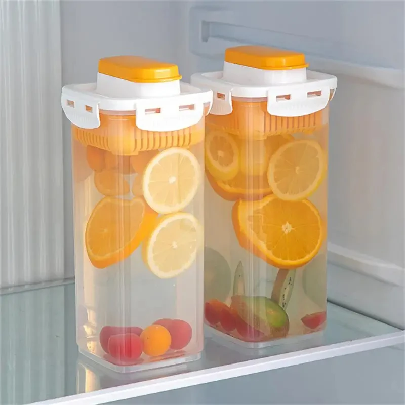 Cold Bucket Refrigerator Simple Filter Low Temperature Resistance Water Storage Drinking Utensils Teapot Seal Storage Jug Summer