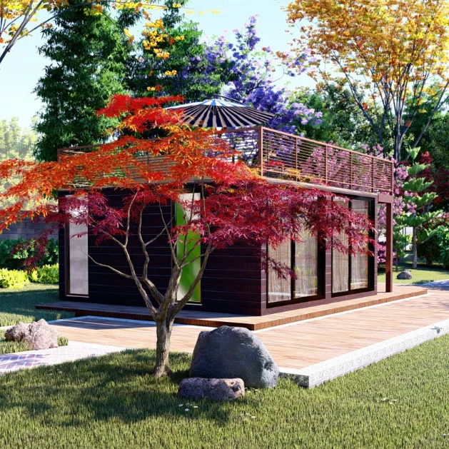 Steal prefab house small villa design prefabrik ev