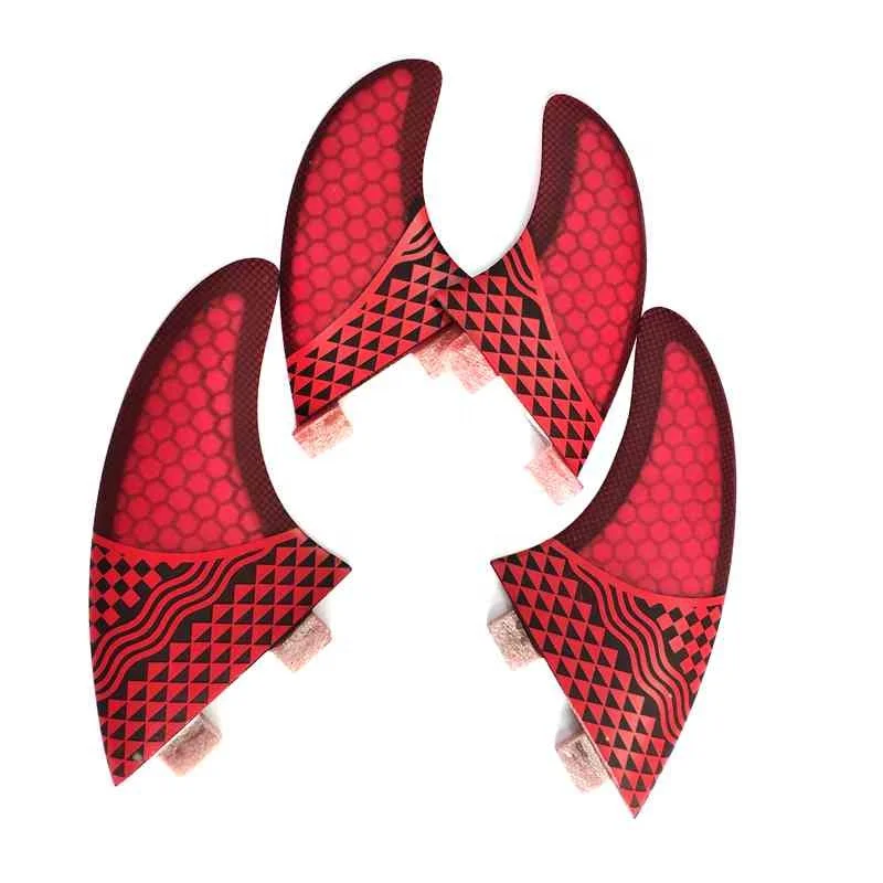 Surfboard dual tab fins g5 in surfing bamboo surf fin sf4 fins quad set for wakeboard