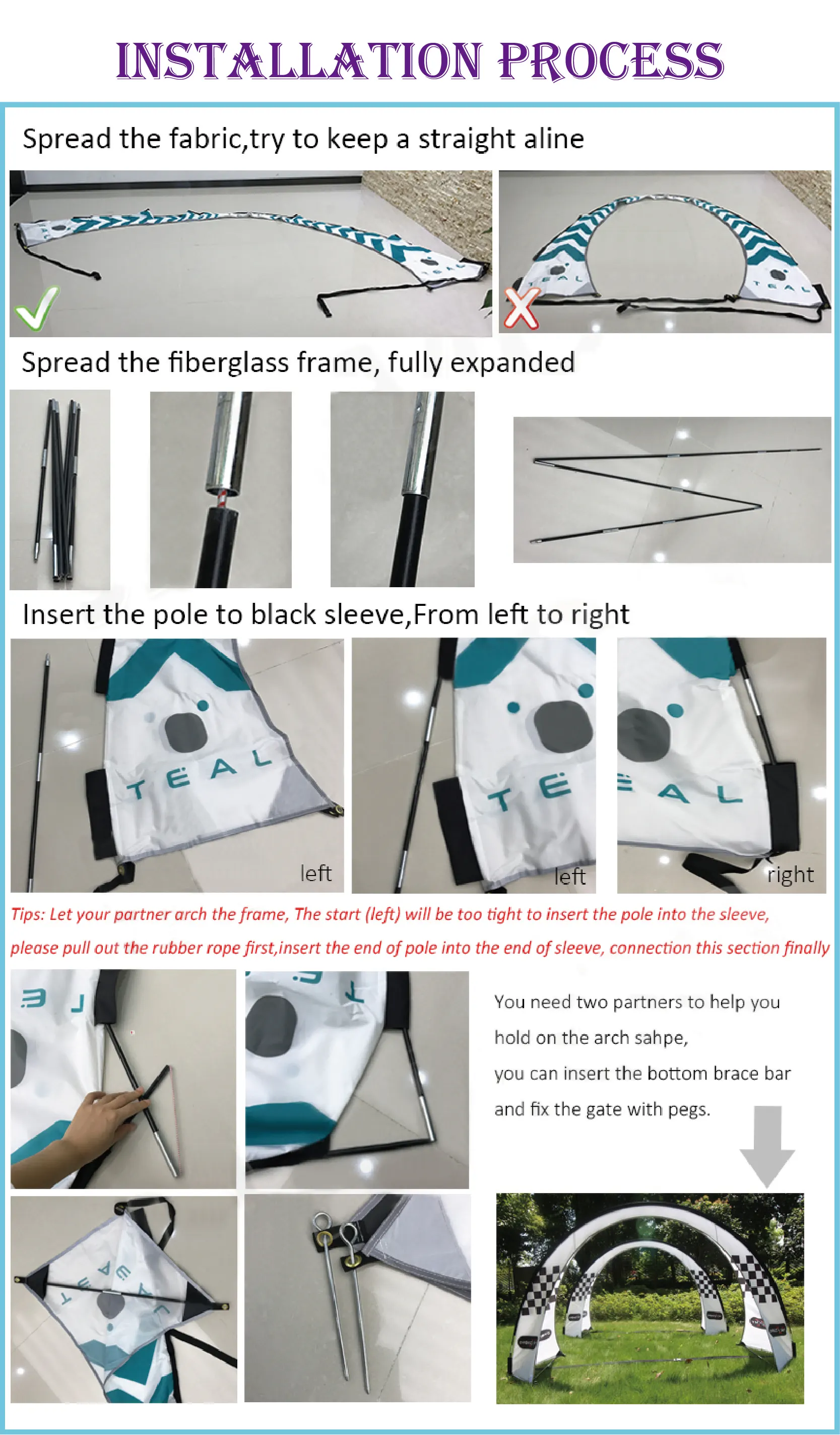 Custom Racing Gate Banner