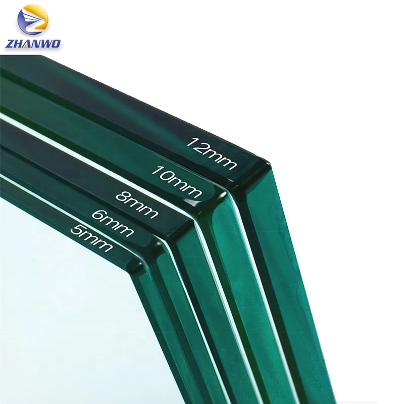architectural building glass facade elevator safety heat-resistant  tempered toughened glass