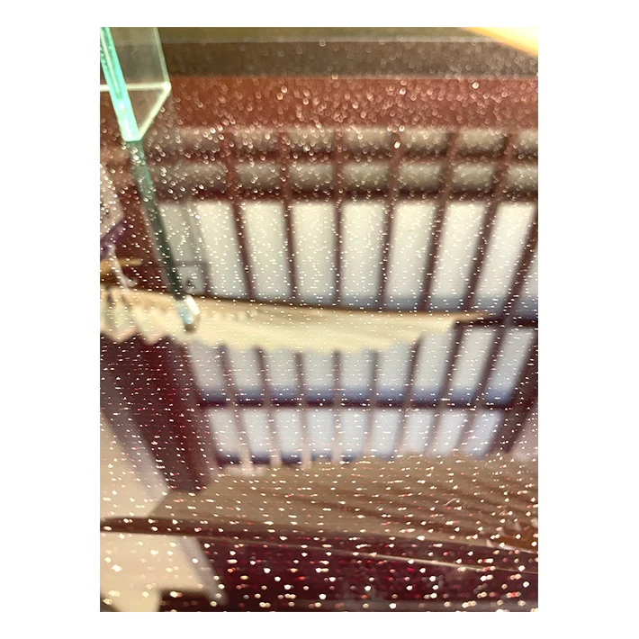 Flat polished living room silk screen tempered laminated glass