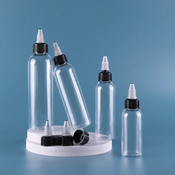 New Arrival Recyclable  30ml Empty Plastic Tattoo Ink Pigment Bottle Airbrush Paint Bottle Dropper Twist Bottles