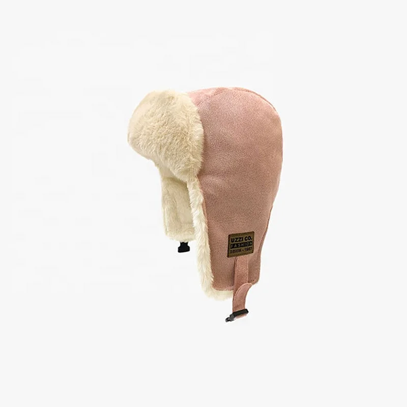 Cotton Snow Hat Custom Women Pilot Aviator Bomber Trapper Hat Russian Winter Hat