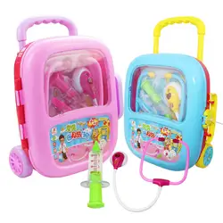 Kids toys educational Early childhood cognitive doctor toys treatment kit plastic Simulation Medicine Box pretend play toys