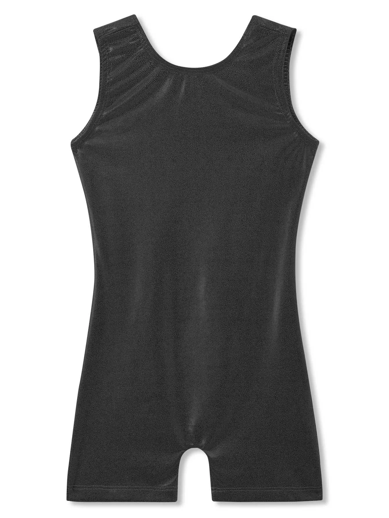 New Design Shiny Short Unitard Girls Gym Ballet Leotards Hot Sale Stage Performance Costumes Leotards