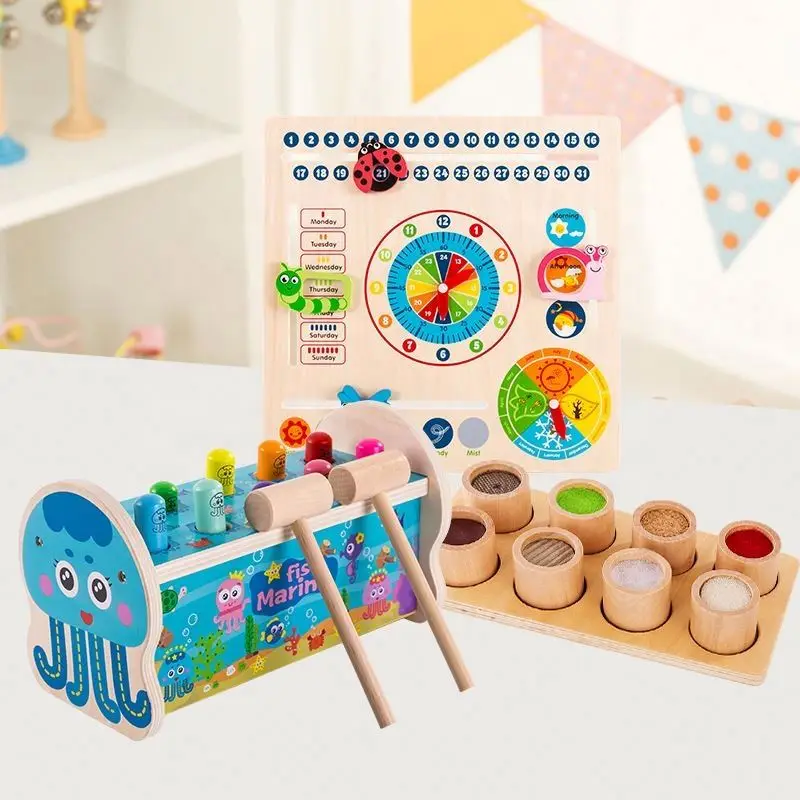 Kids play transport forest logging vehicle wooden timber loader truck toy for children