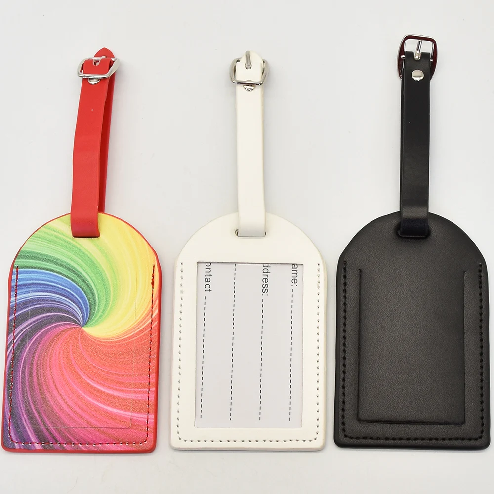 Custom Leather Luggage Tags Set with Passport Holder Wedding Favor Gift Luggage Tags