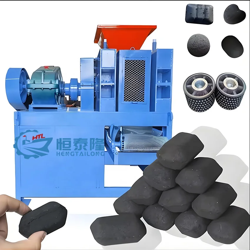 quality approved silicon manganese metal powder wet dry briquette pressing making machine