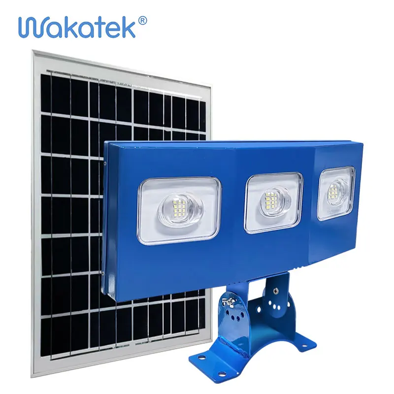 WAKATEK широкоугольный дизайн, мощный дорожный уличный свет, водонепроницаемый уличный светильник IP67, 300 Вт, светодиодные уличные фонари на солнечной батарее