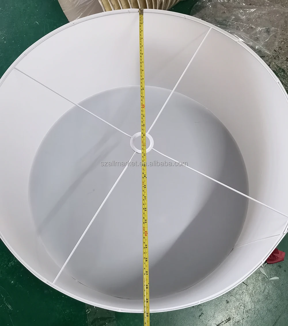 KD Packing Fabric Lampshade  Self-adhesive Lampshade With Acrylic Diffuser to