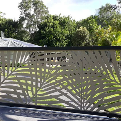 Customized Decorative Courtyard Entrance Aluminum Garden Fence Gate Driveway Sliding Gate