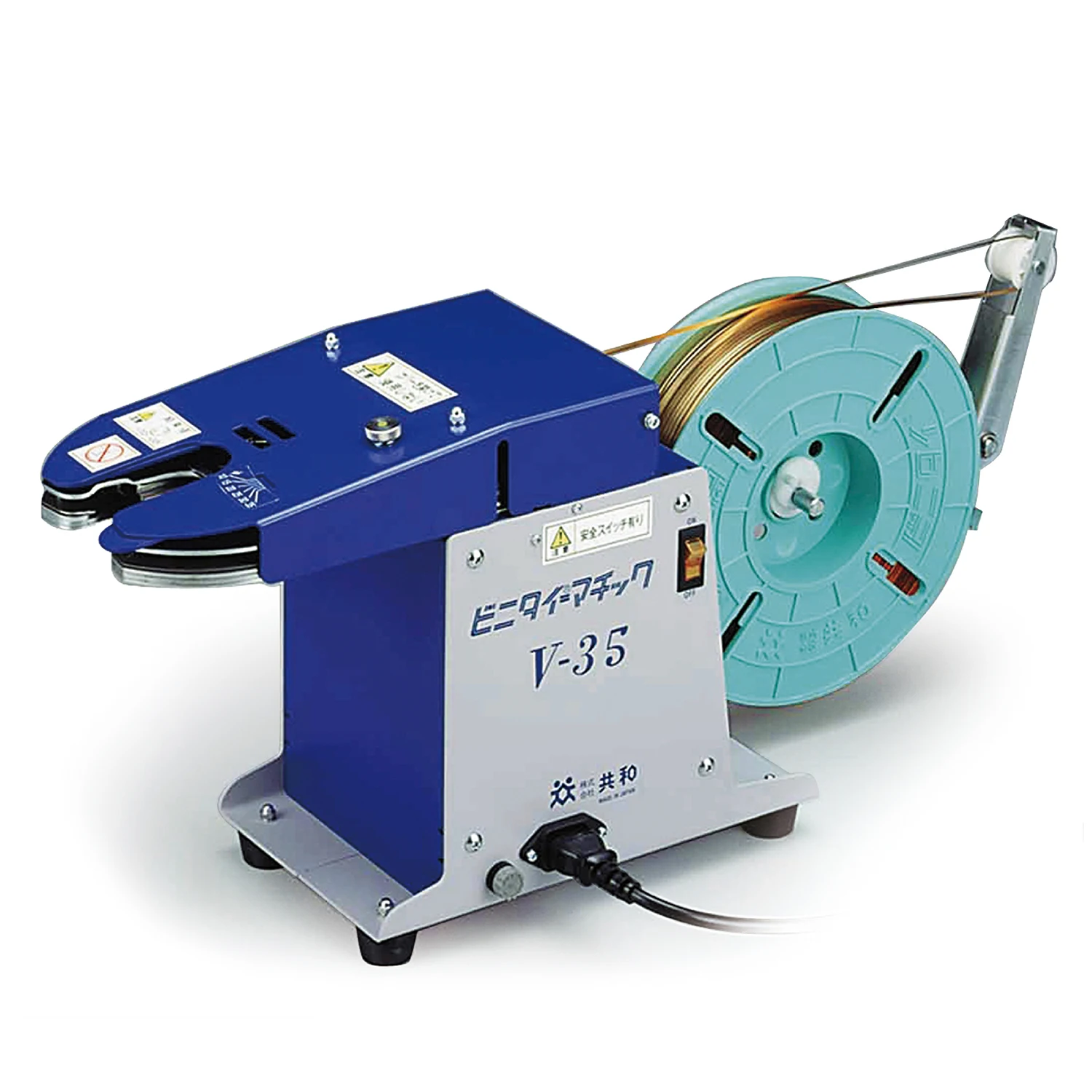 Table top Twist tie machine made in Japan easy and efficient operation for bundling industrial looped cable cords