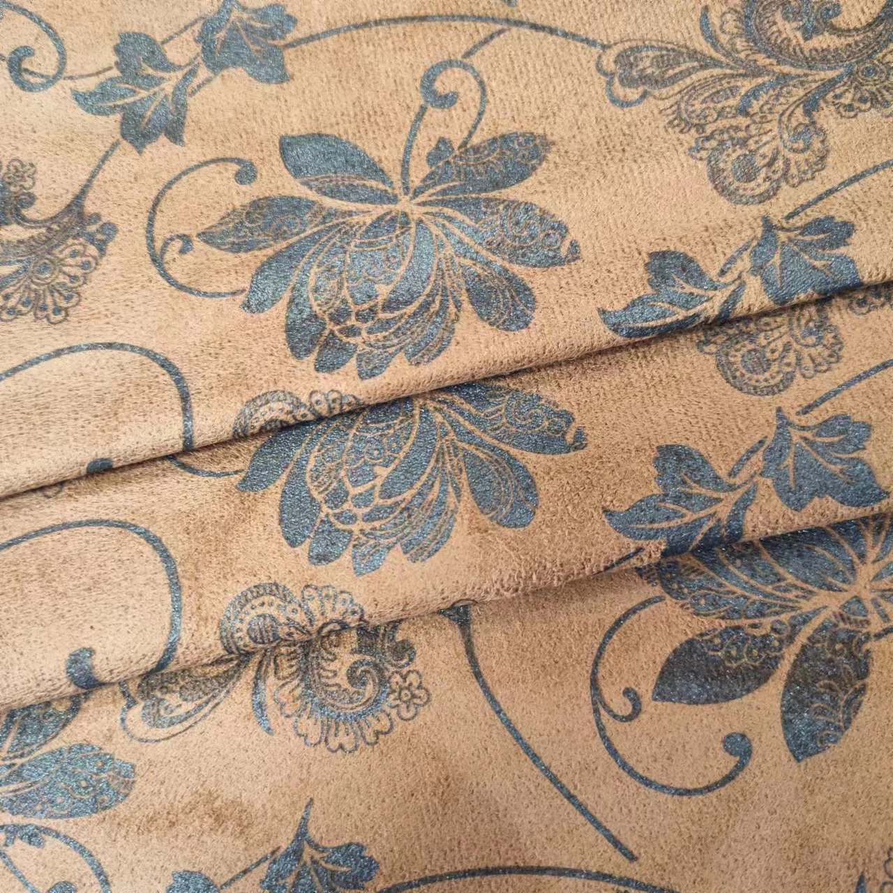 Wholesale 100%Polyester Weft Suede Print Fabric Home Textile Knitted Printed Smooth Knitted Velvet Fabrics For Upholstery Sofa