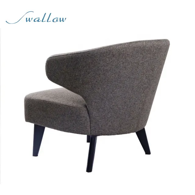 Dining chairs solid wood light luxury room armrest leisure  backrest adult Dining Chairs-Swallow