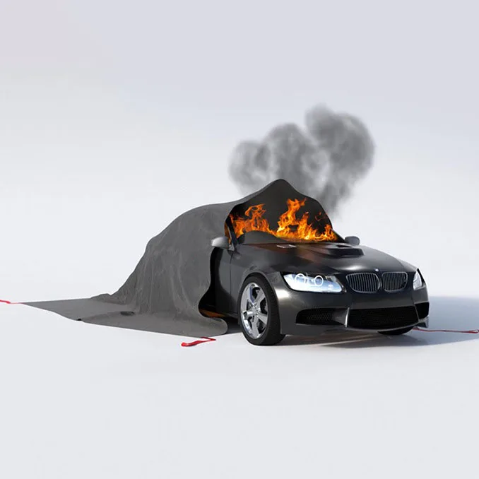 new safe fire fighting equipment Electric vehicle fireproof fire blanket for home  hotel car