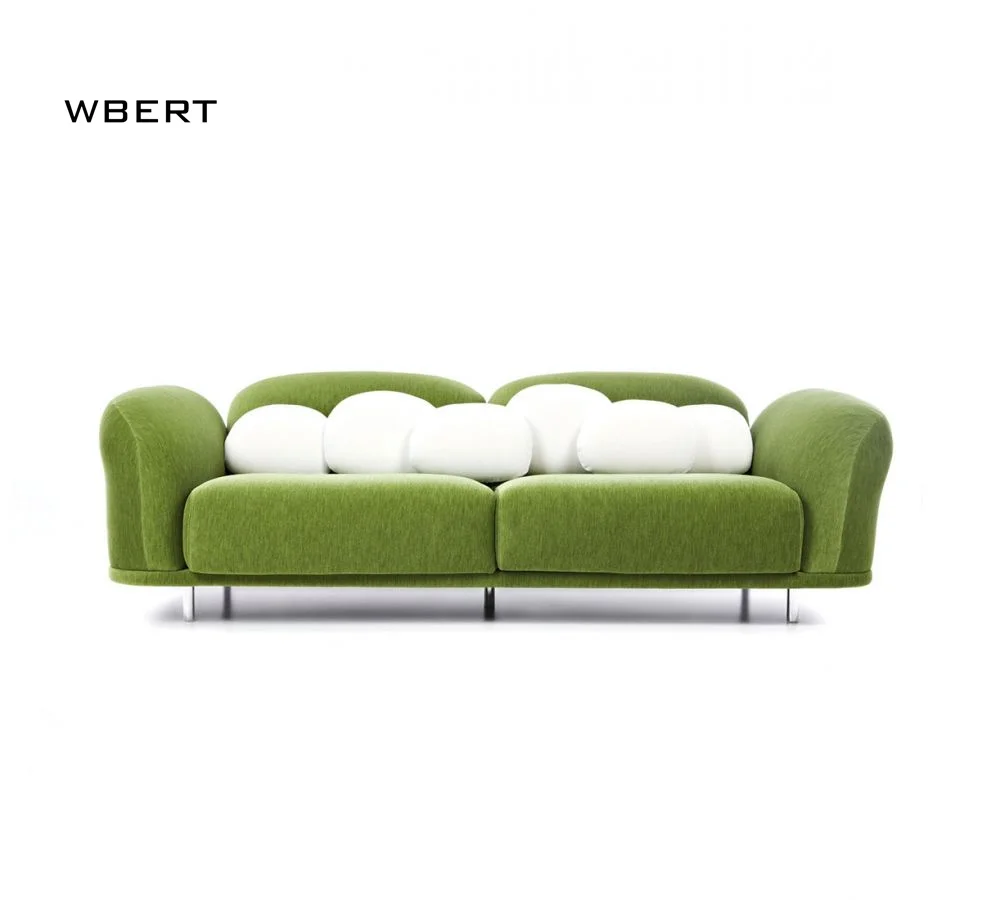 WBERT Modular Sectional Sofa Living Rooms Comfortable White Couch With Chaise