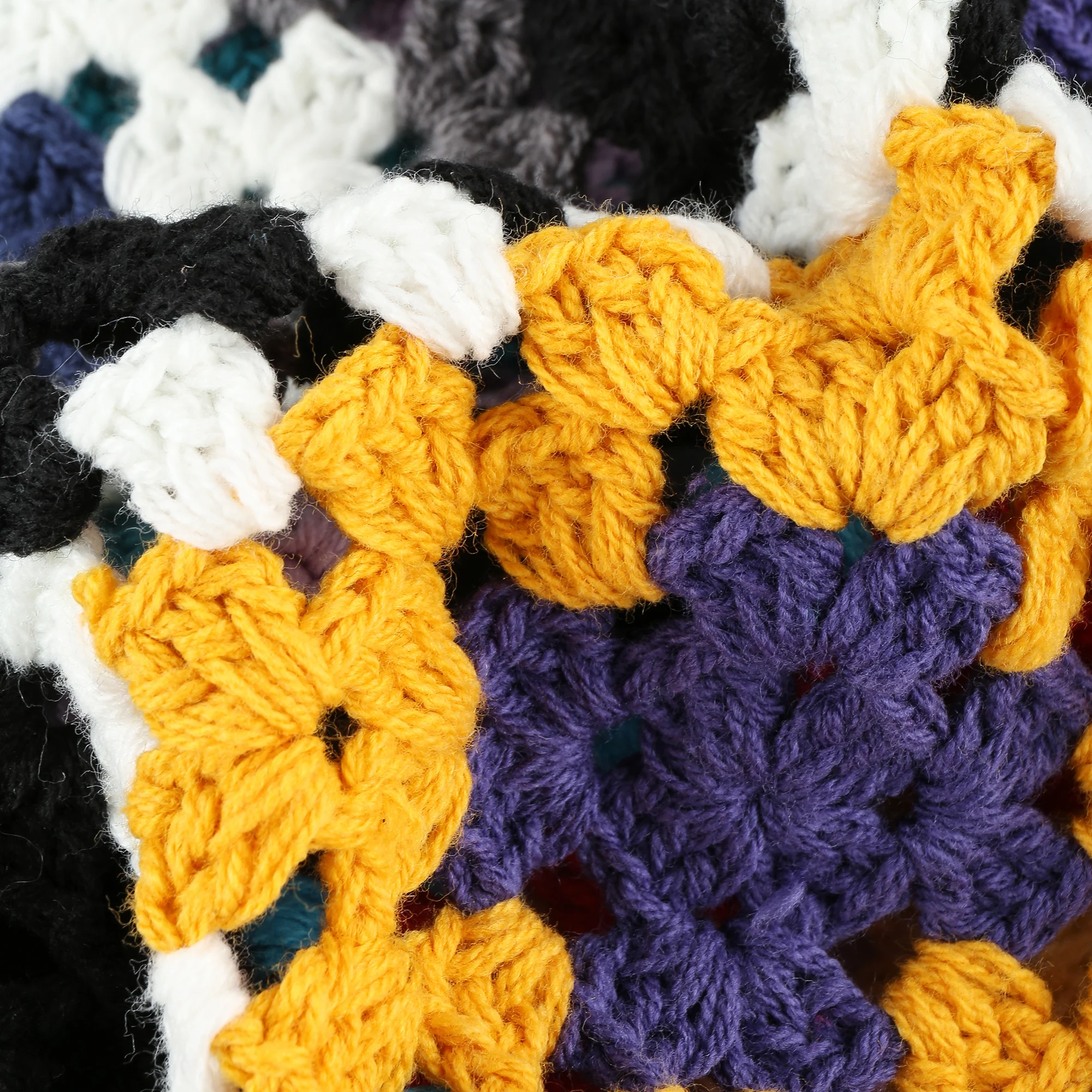 Ladies Crochet Wide Leg Pants Womens Knit Sweater Customize Trousers Knitted Clothes Multicolor Loose Mid Waist High Street