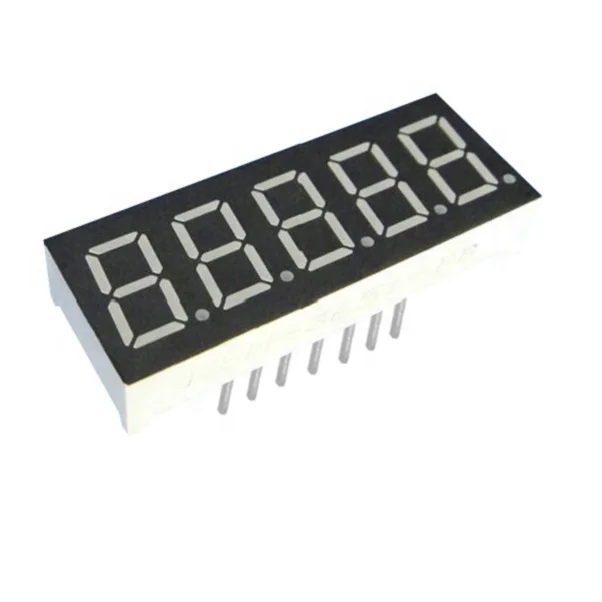Custom 0.56 inch custom 7 segment led parrot green display 0.36 inch 7-segment 6 digit big led display module