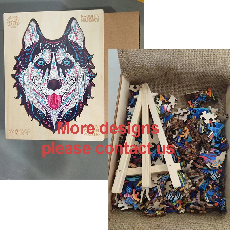 Unique Shape Animal Shaped Puzzle Wooden Jigsaw custom puzzles