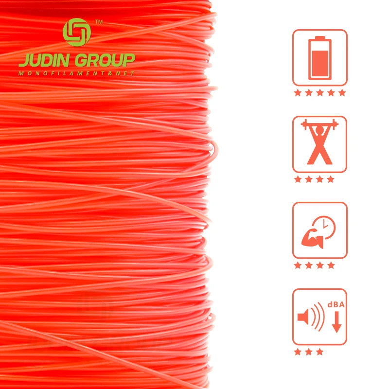 High Quality 2mm 2.4 mm 2.65mm 3mm 3.3mm 3.5mm 4mm 1Lb Garden Brush Cutter Cutting Nylon Grass Weed Trimmer Line