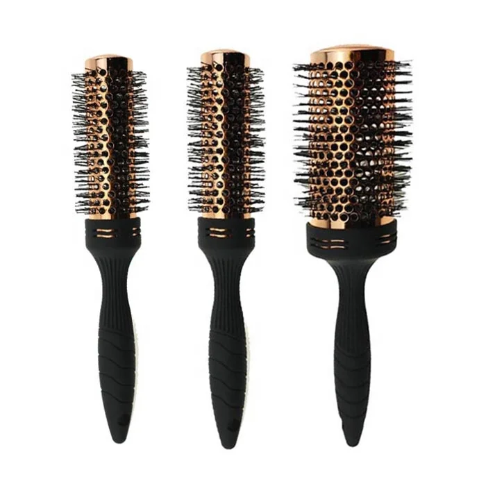 Профессиональная салонная ионная круглая щетка для кудряющих волос, щетка для скручивания, керамическая щетка для волос