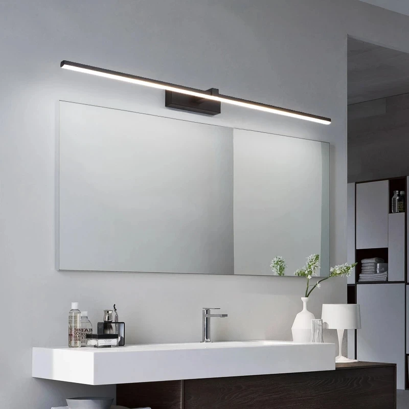 Modern Led Mirror Light For Bathroom Indoor Dressing table Lighting Simplicity White Black Lustre Wall lamp