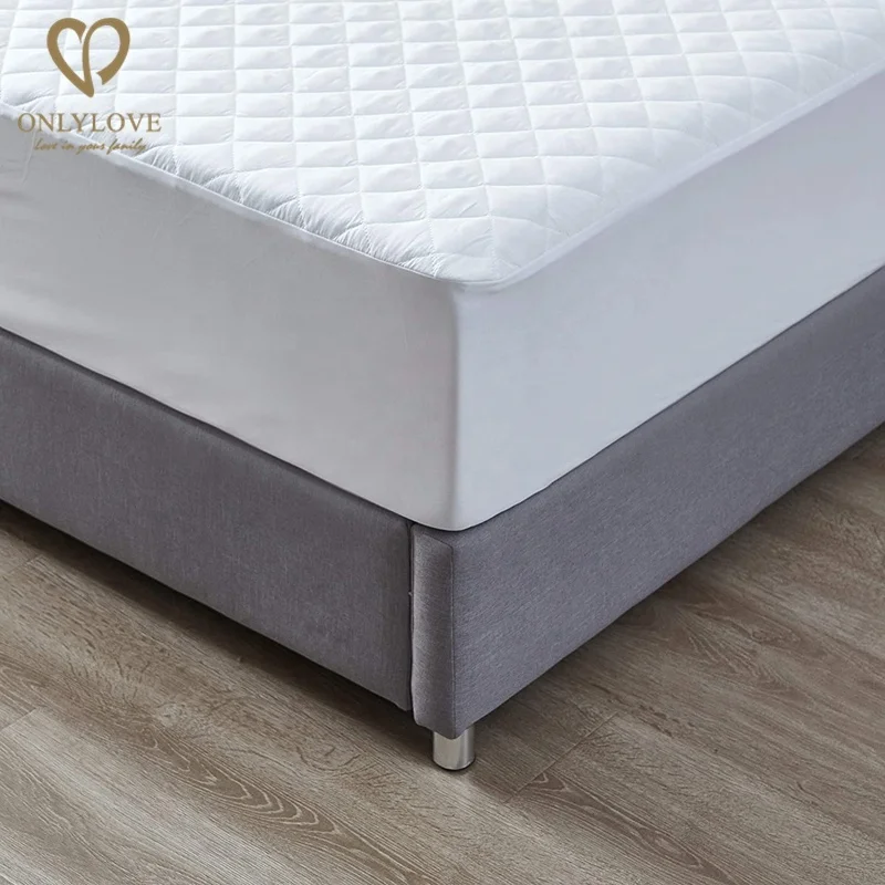 custom luxury waterproof bed bug mattress cover with microfiber fabric quilted