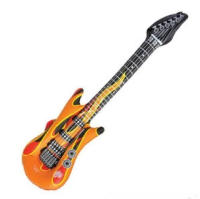 Party PVC inflatable guitar music instrument toys for kids