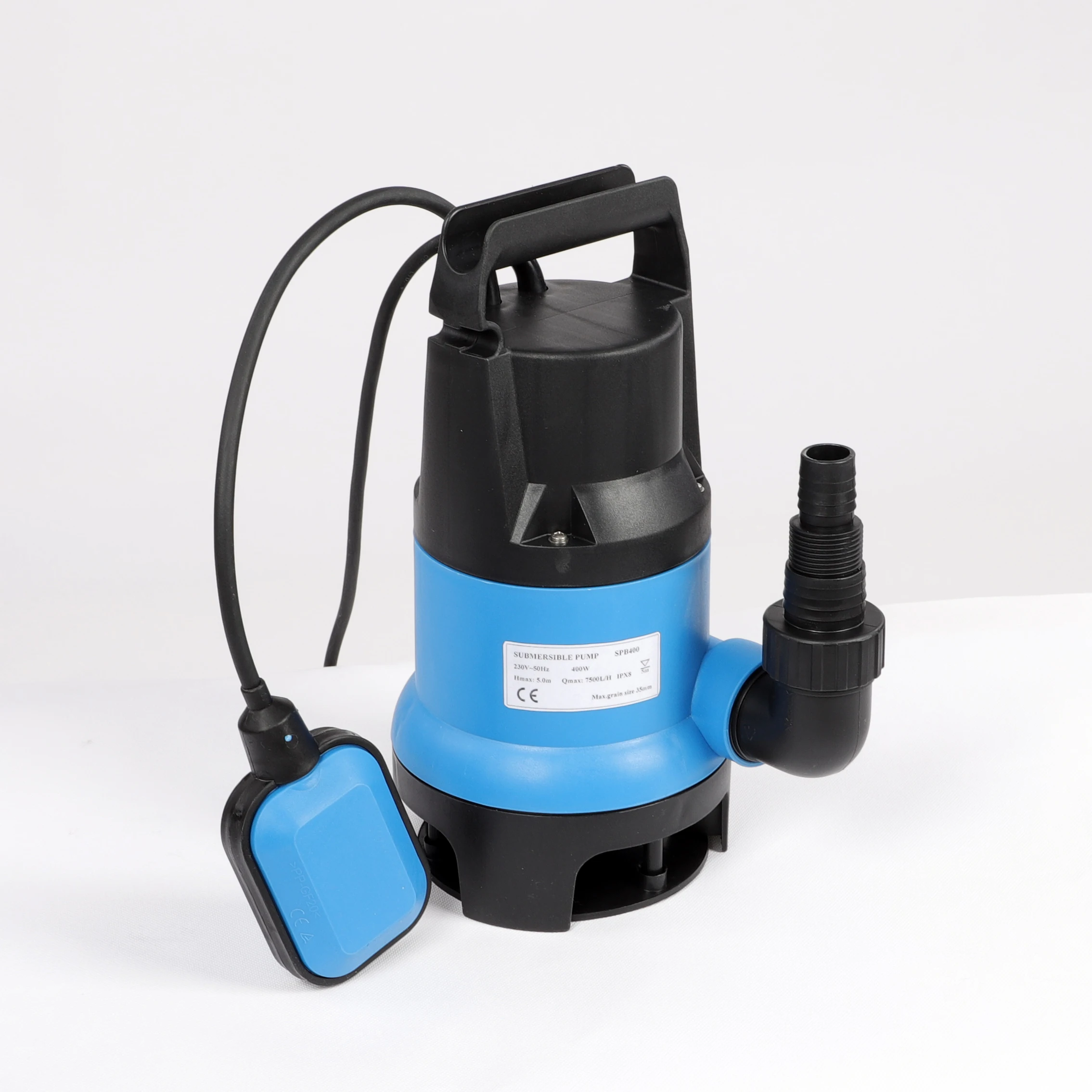 Pool Basement Cleaning Drainage Garden Water Pump Plastic Submersible Sewage Wastewater Drain Pump With Float Switch