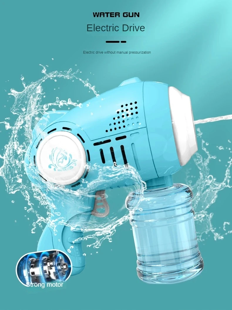 2024 New Arrivals 2 in 1 Electric Spray Gun Summer Outdoor Water Guns For Kids Pool Beach Toys