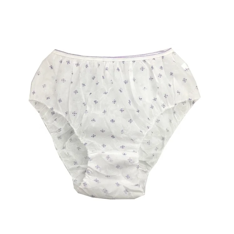 Оптовая продажа, полипропиленовое нижнее белье с принтом, одноразовое нетканое нижнее белье для женщин, личная гигиена для спа-массажа