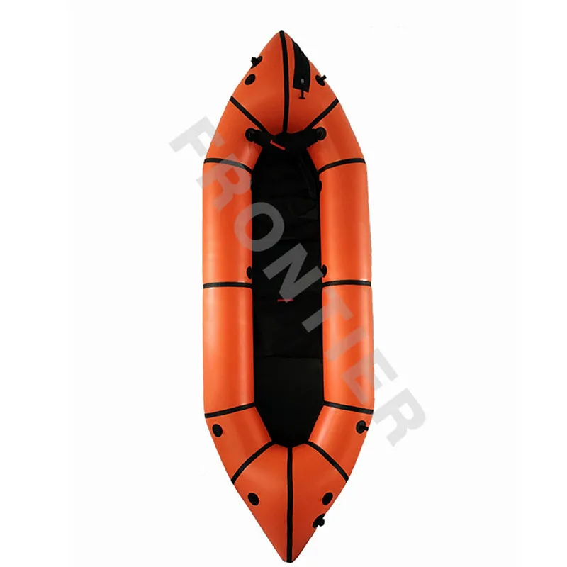 Factory Price Inflatable Frontier Calm Wate Single Person Packrafting Boat Paddle Packraft for Sale