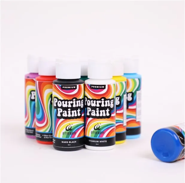 Art Painting Acrylic Colors Acrylic Paint Set 100ml Pouring Medium on Canvas