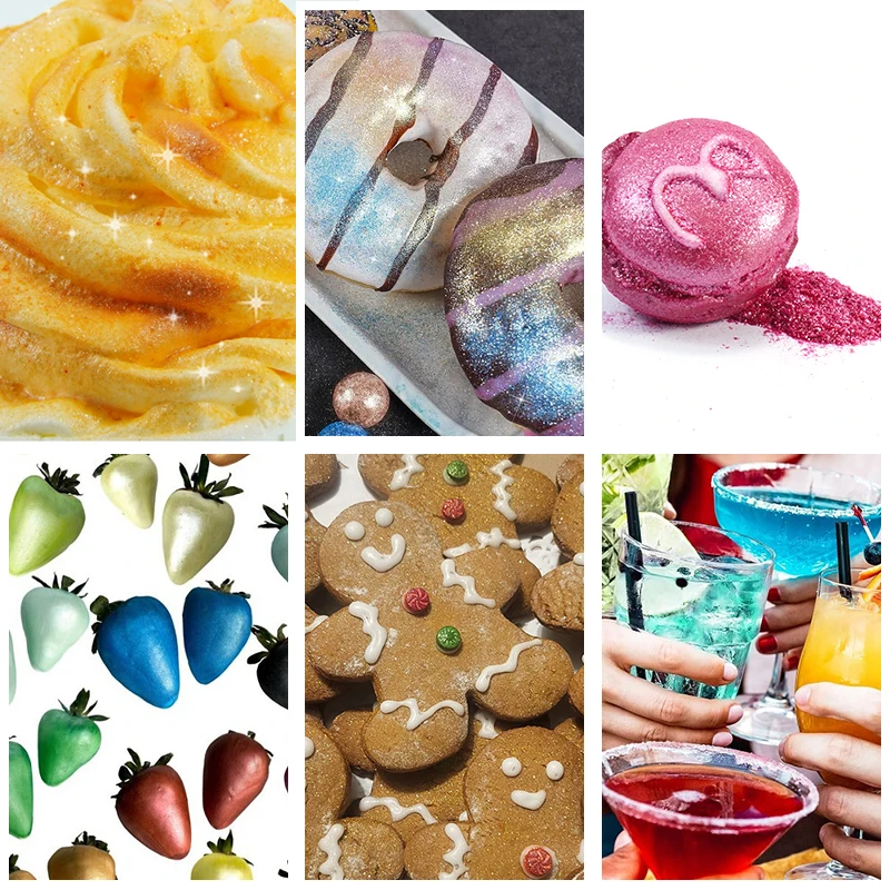 Cake Powder Edible Food Ingredients Macaron Chocolate Decoration Edible Luster Dust