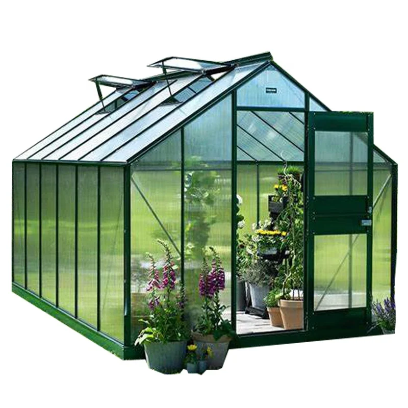 Low Cost Sample Available PC Board In-solar Garden House Aluminum Alloy Frame Greenhouses