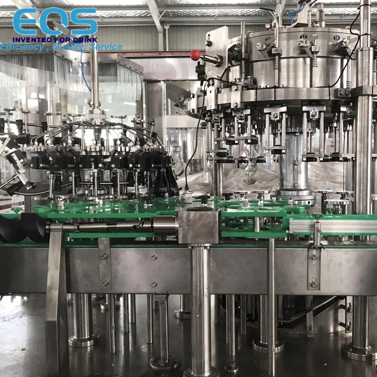 Automatic Linear Type Wine Bottling Line Champagne Wine Corking Machine