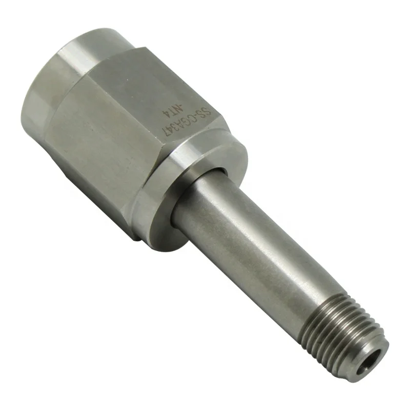 Высокое давление CGA 347 заполняющий сосок из нержавеющей стали входной фитинг цилиндрический адаптер 1/4 NPT