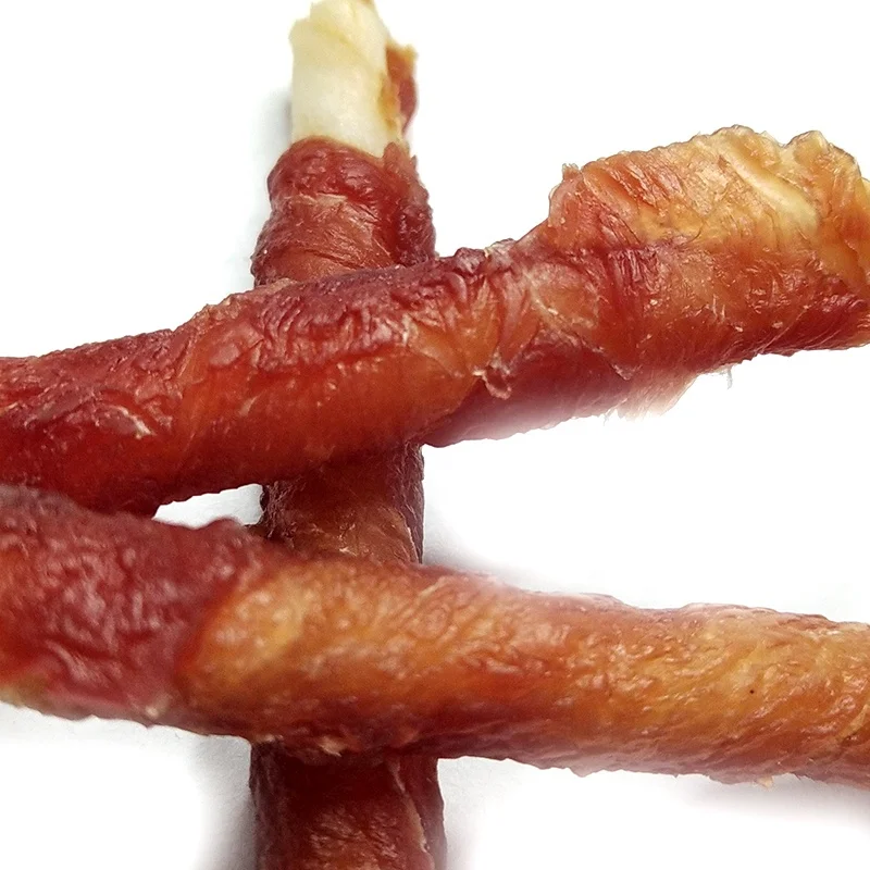 dog food duck wrap rawhide pet treats snack