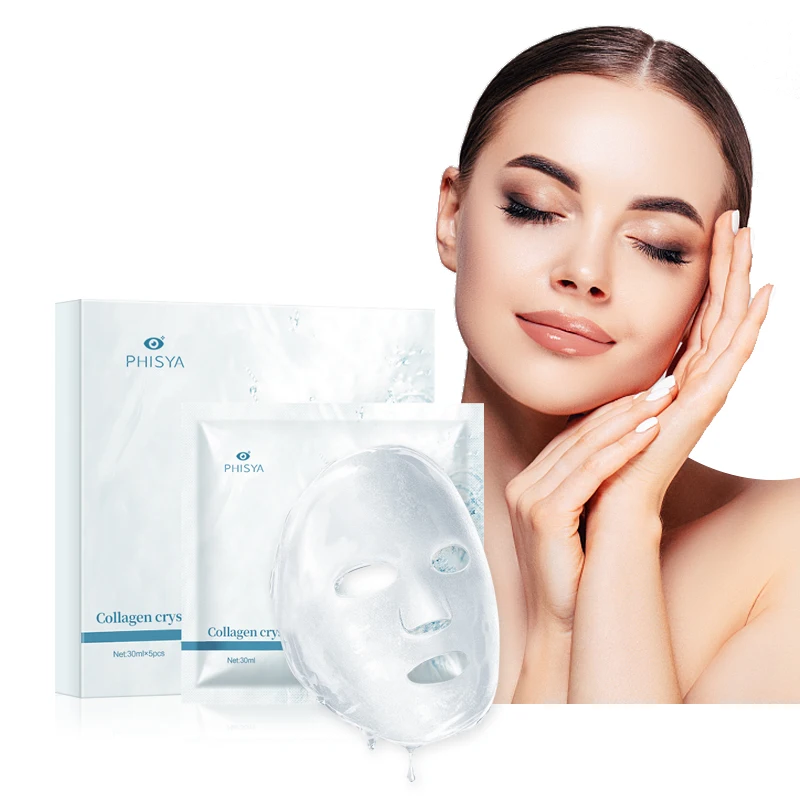 Wholesale private label skin care facial mask custom diy korean VC hydrogel collagen crystal gel facial mask