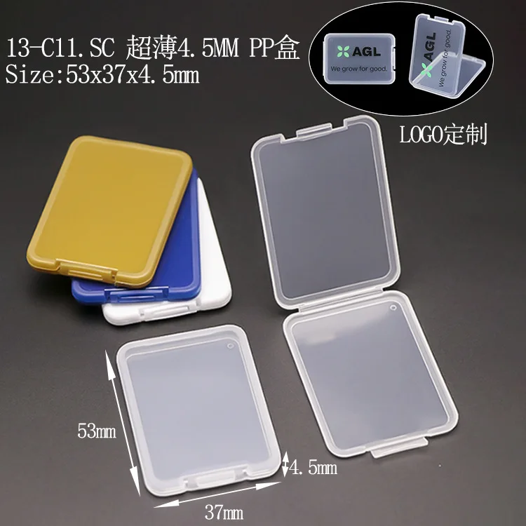 Top Selling Transparent Plastic Storage Box Clear Multipurpose Display Case Plastic Memory Card  Storage Boxes Multiple Sizes