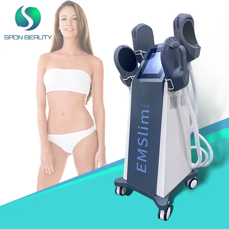 New Model 4 Handles  Neo RF Electromagnetic EMS Muscle Stimulation Weight Loss Body Sculpting Slimming  Machine